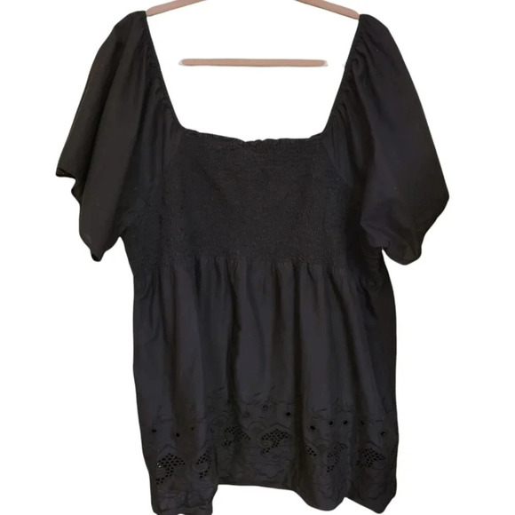 Lane Bryant black baby doll top - Picture 2 of 7